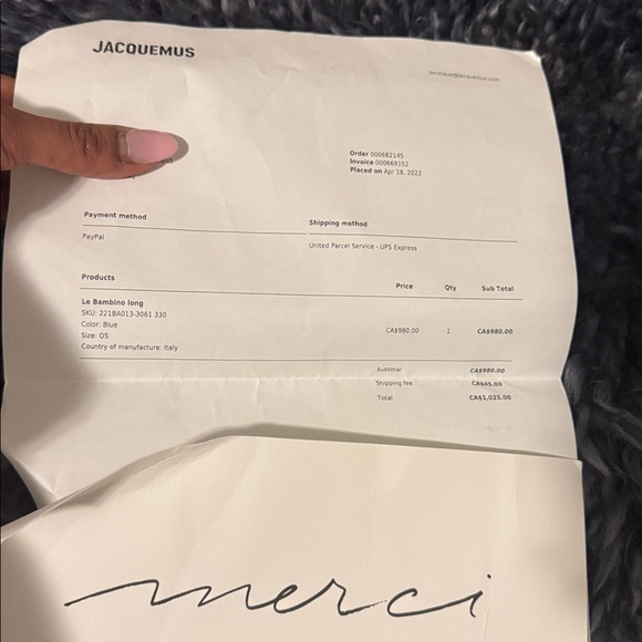 Jacquemus Blue Shoulder Bag - Picture 5 of 6